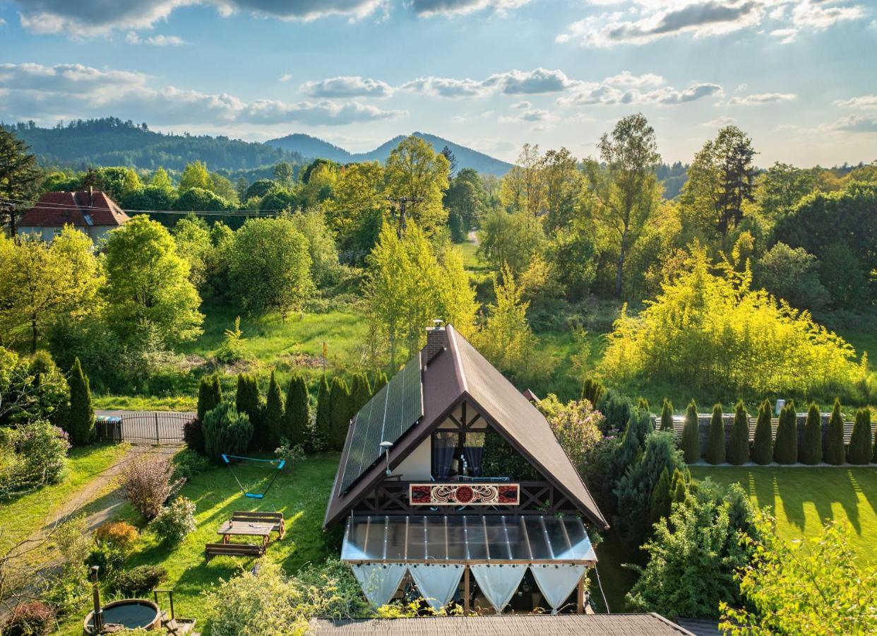 Smyrkowy Dom Z Kominkiem Z Goraca Balia Kolo Karpacza Janowice Wielkie Exterior photo